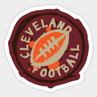 Cleveland Football 02 Sticker